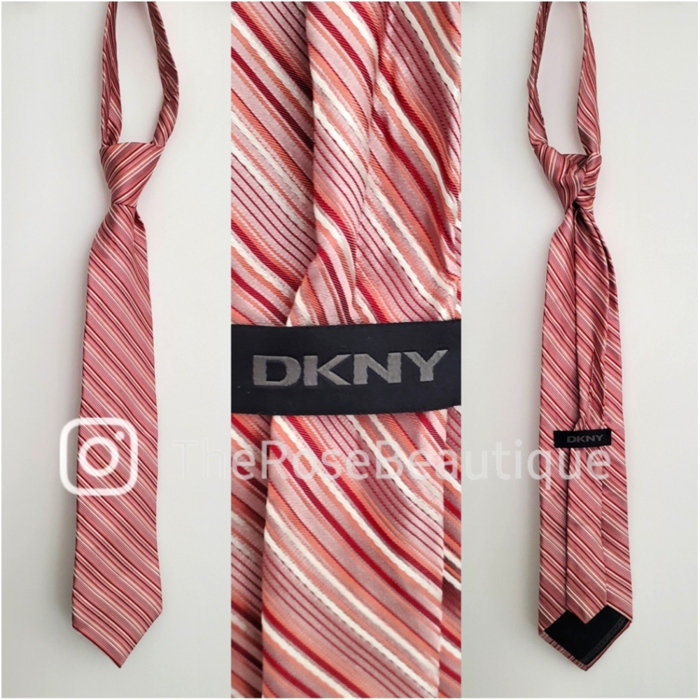 DKNY Pink Stripes Tie